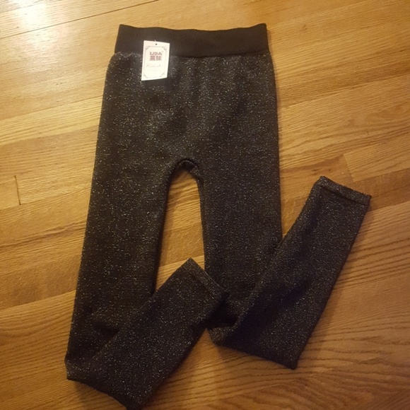 LIDA COLLECTION Other - Stemless Stretch Pants ( blk sparkle)